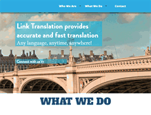 Tablet Screenshot of linktranslation.com